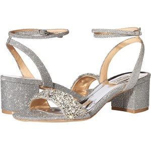 Badgley Mischka Jada Heeled Crystal Sandal